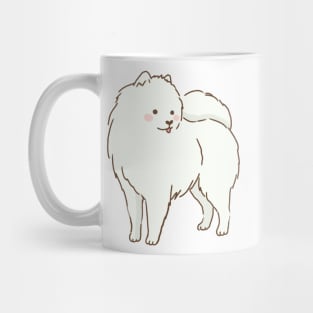 Cute samoyed dog smiling Mug